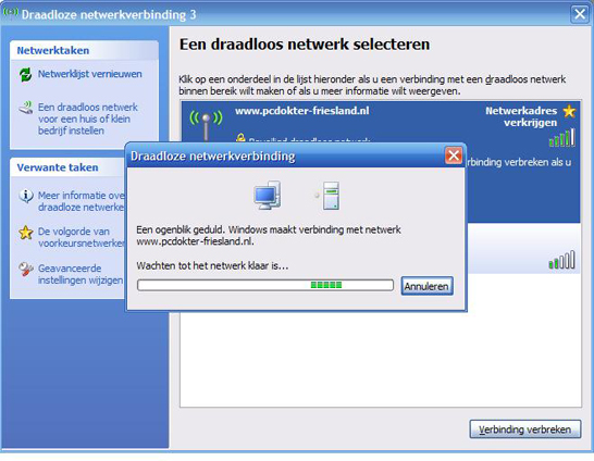 Verbinden met router